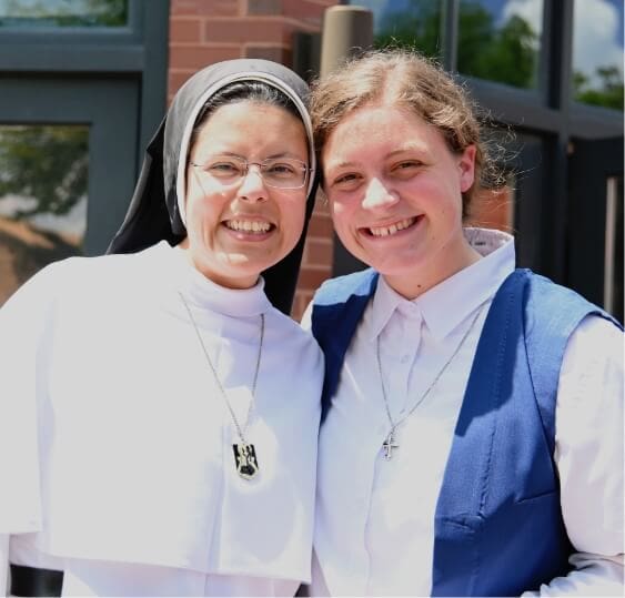 dominican sisters catholic religious vocations women prayer faith AboutVocations Hero Duo mobile