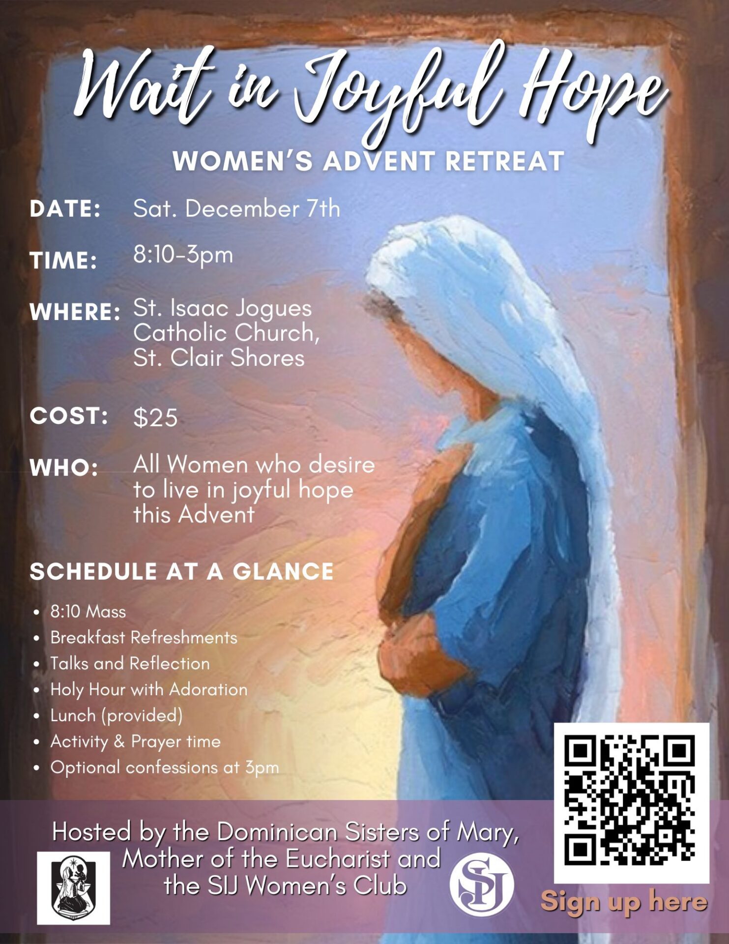 2024 Women's Advent Retreat Poster